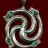 Подвеска "Змеи" серебряная с камнями - 126vk.jpg