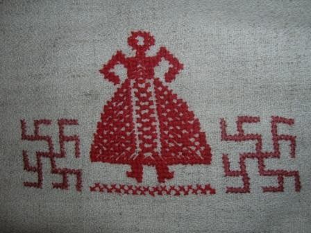 Русский орнамент 011 Орнамент для вышивки крестом одноцветный. Русские народные орнаменты.