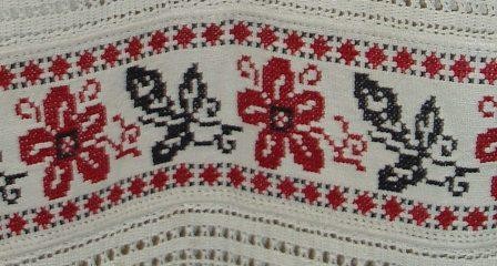 Русский орнамент 016 Орнамент для вышивки крестом двухцветный. Русские народные орнаменты.