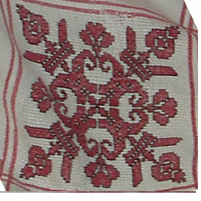 Русский орнамент 022 Орнамент для вышивки крестом одноцветный. Русские народные орнаменты.