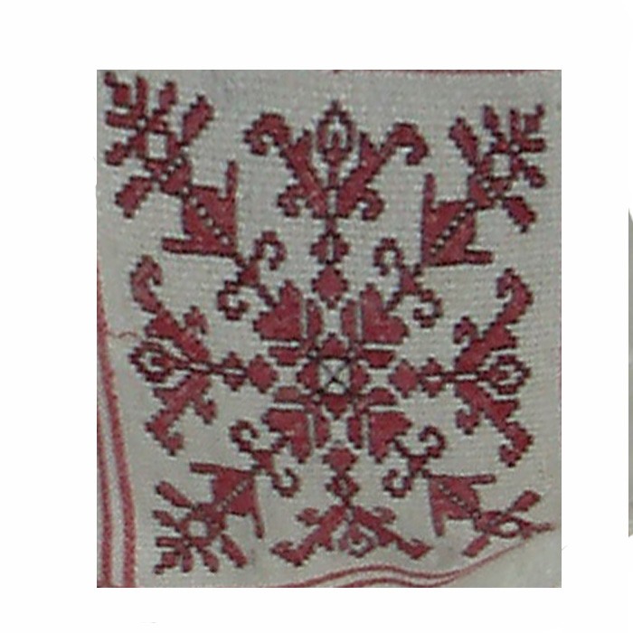 Русский орнамент 023 Орнамент для вышивки крестом одноцветный. Русские народные орнаменты.
