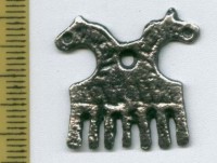 Привеска "гребень" (серебро) с кольцом