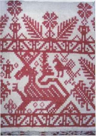 Русский орнамент 057 Орнамент для вышивки крестом одноцветный. Русские народные орнаменты.