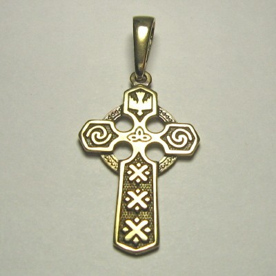 Кельтский крест  
Латунь