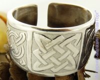 Перстень с изображением Сварожича из серебра
