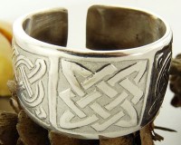 Перстень с изображением Сварожича позолоченный