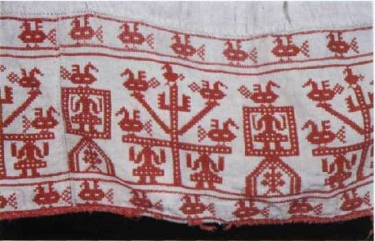 Русский орнамент 052 Орнамент для вышивки крестом одноцветный. Русские народные орнаменты.