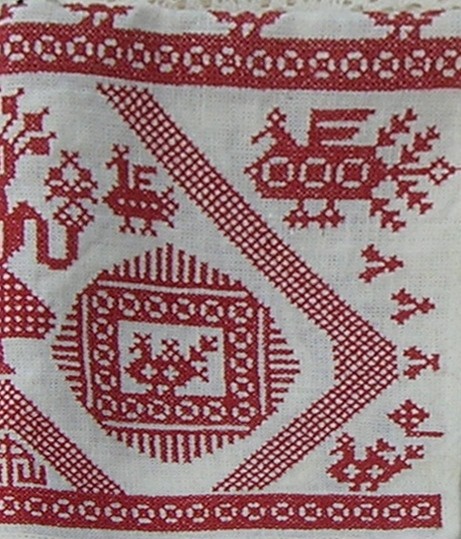 Русский орнамент 066 Орнамент для вышивки крестом одноцветный. Русские народные орнаменты.