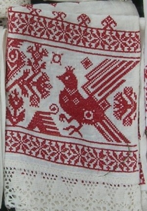Русский орнамент 068 Орнамент для вышивки крестом одноцветный. Русские народные орнаменты.