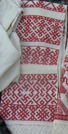 Русский орнамент 071 Орнамент для вышивки крестом одноцветный. Русские народные орнаменты.