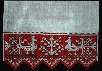Русский орнамент 009 Орнамент для вышивки крестом одноцветный. Русские народные орнаменты. 